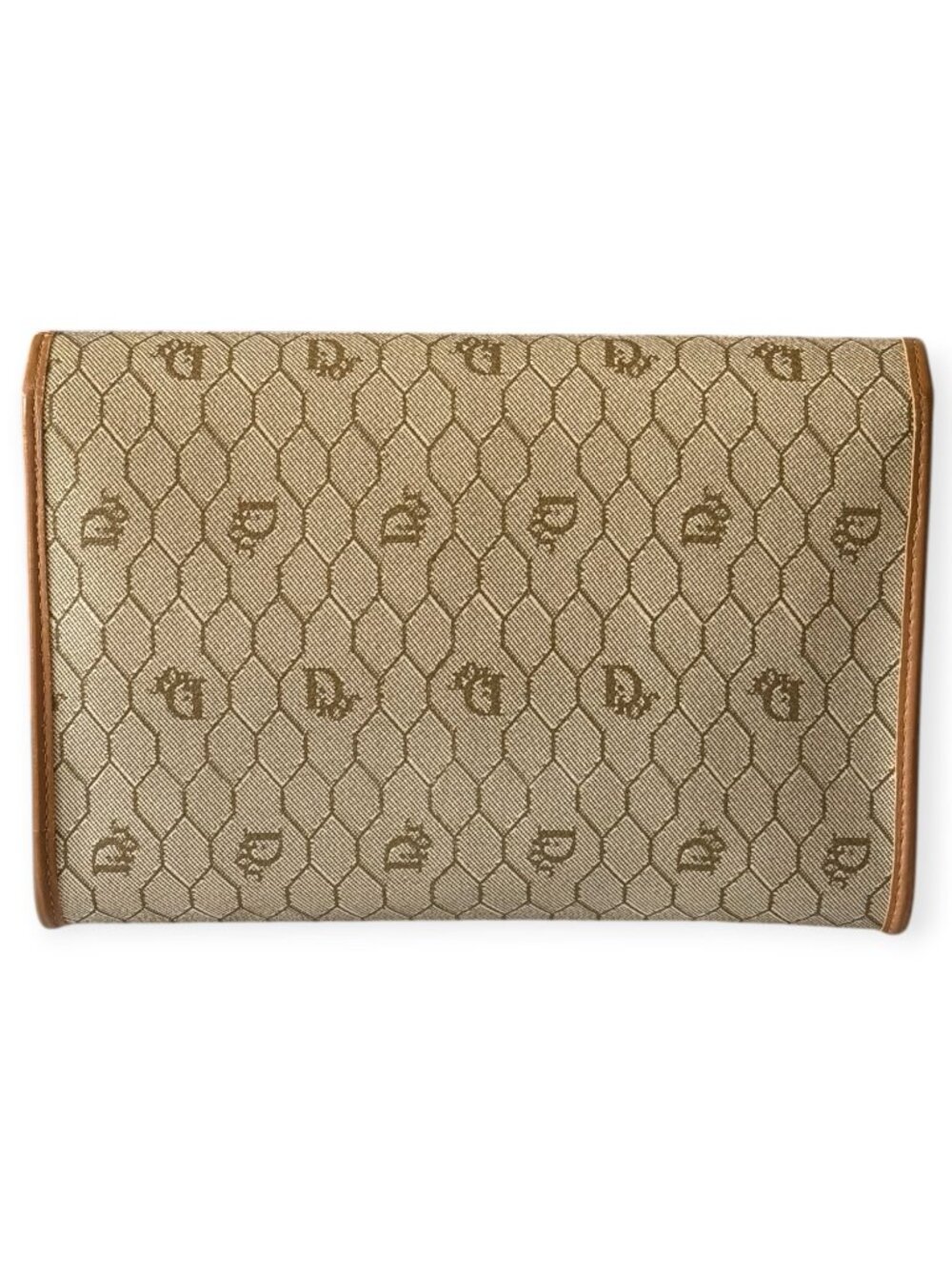 Vintage Christian Dior Honeycomb Monogram Chain Crossbody/Clutch - Picture 4 of 8